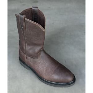 MASTERSON BOOT CO Brown Round Toe Leather Work Boots Size 10.5 D Ret $220